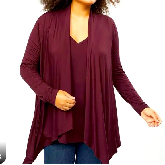 Lane Bryant Sweaters - NWT Lane Bryant cardigan long, light weight, open front size 26/28 blue